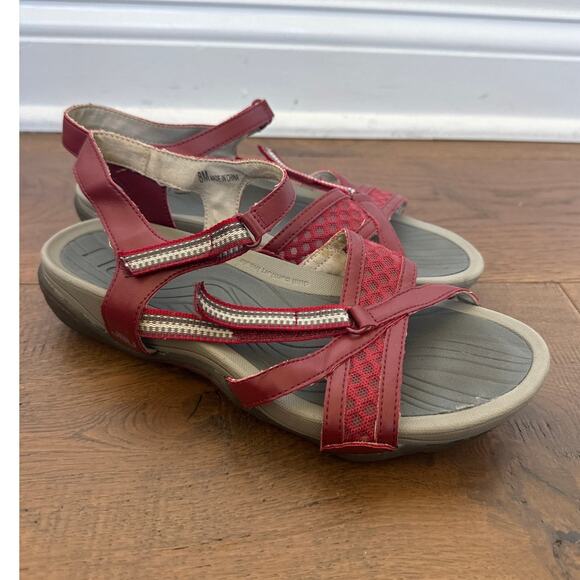 JBU by Jambu Trapper Sport Sandal Red Strappy Outdoor Walking Women's Size 8 - Picture 1 of 8
